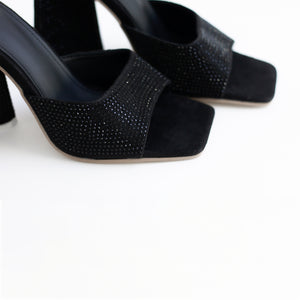 Crystal Sandals Negro