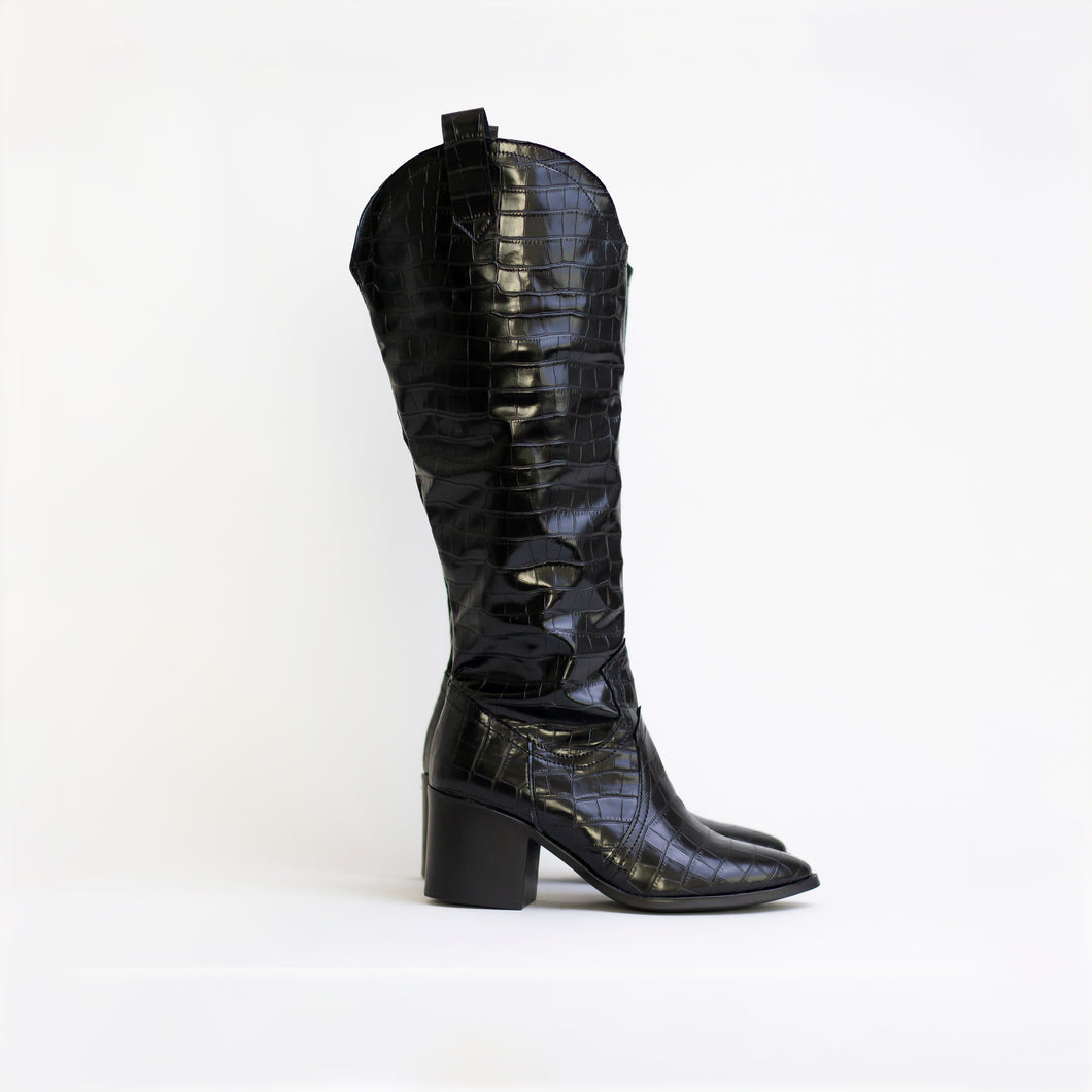 Under the knee boots / Negro